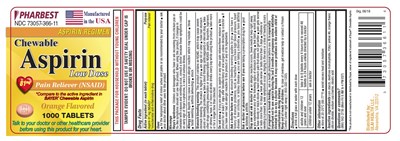 Chewable Aspirin 81 mg Tablet Product Label (Ulai Chewable Aspirin 81 mg Tablet 1000ct. Labelai)